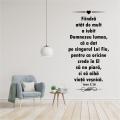 Sticker mare perete, Fiindca atat de mult Dumnezeu...